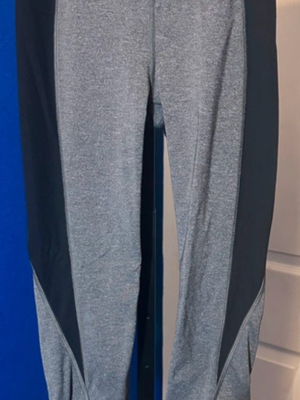 lululemon athletica Gray and Black Colorblock Leggings